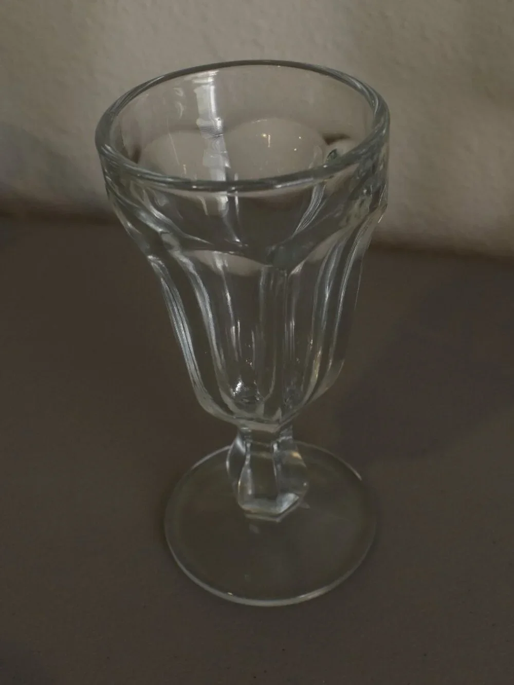 Set of (4) Clear Glass Soda Fountain Glasses